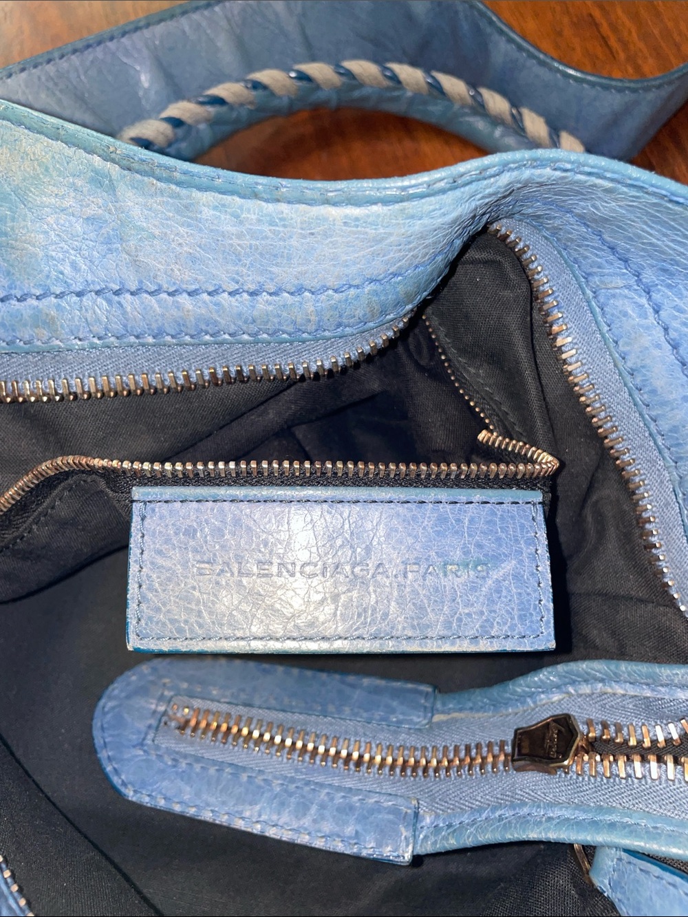 Balenciaga GRGH Giant Rose Gold Hardware Velo Bag Atlantique - Picture 6 of 12